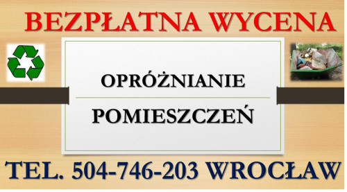 Demontaż i utylizacja mebli, tel. 504-746-203, cena Wrocław, wywóz