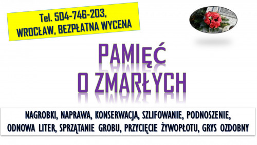 Złożenie kwiatów, zapalenie znicza, tel. 504-746-203, Cmentarz Wrocław