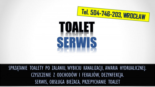 Toalety dezynfekcja, tel 504-746-203, Wrocław, sprzątanie fekaliów