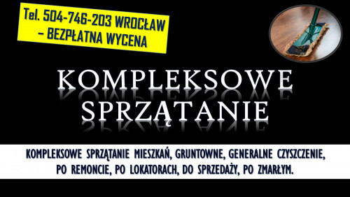 Sprzątanie mieszkania, Wrocław, tel. 504-746-203. gruntowne, generalne