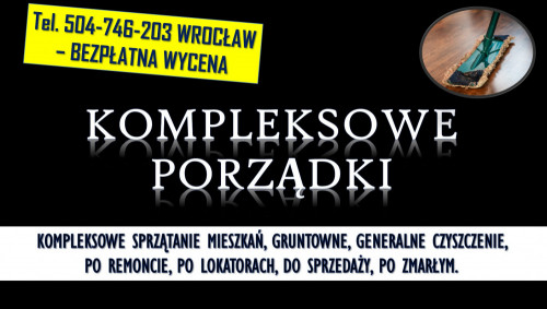 Sprzątanie mieszkania, Wrocław, tel. 504-746-203. gruntowne, generalne
