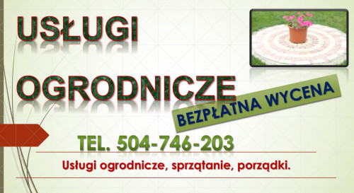 Sprzątanie działek Wrocław, tel 504-746-203, Usługi ogrodnicze, cennik