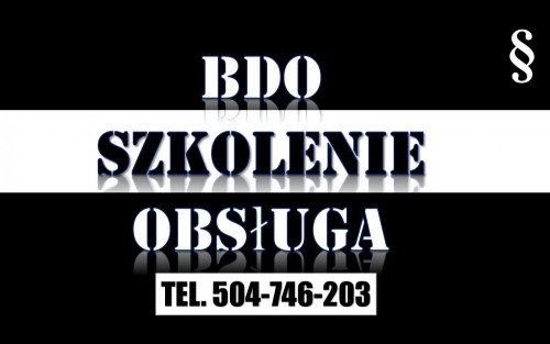 Rejestr BDO, tel. 504-746-203. Cena za złożenie wniosku dla firmy.