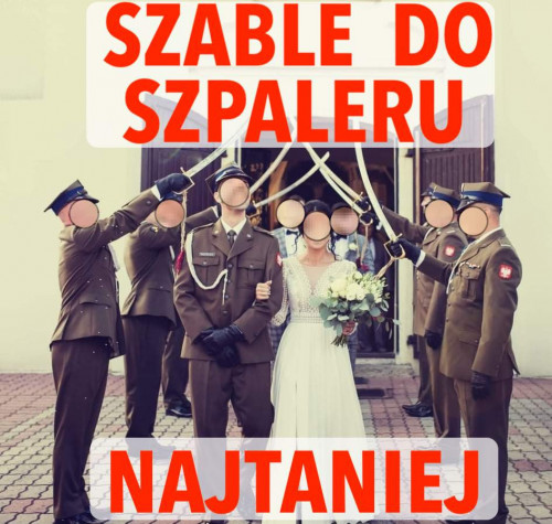 Szable do ślubu, szable do szpaleru, wynajem szabli, temblaki