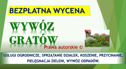 Wywóz gratów i rupieci, Wrocław, tel 504-746-203. Odbiór mebli, cennik