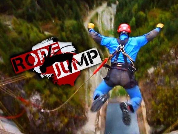 Ekstremalny skok na linach z 240 metrów w Chorwacji