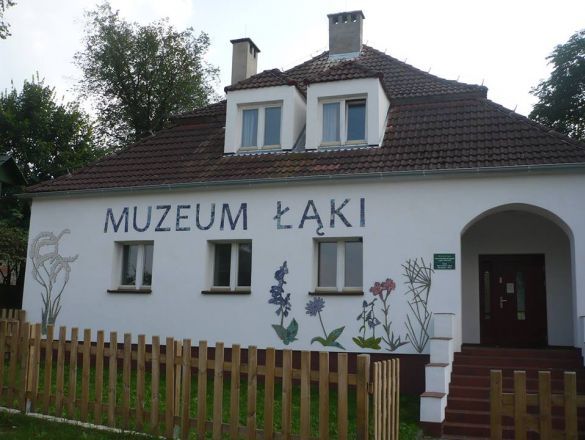 Mural w Muzeum Łąki w Owczarach polski kickstarter