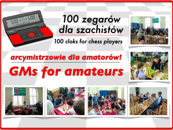 100 zegarów dla szachistów -arcymistrzowie dla amatorów crowdfunding