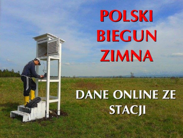 Polski biegun zimna - Stacja Meteo