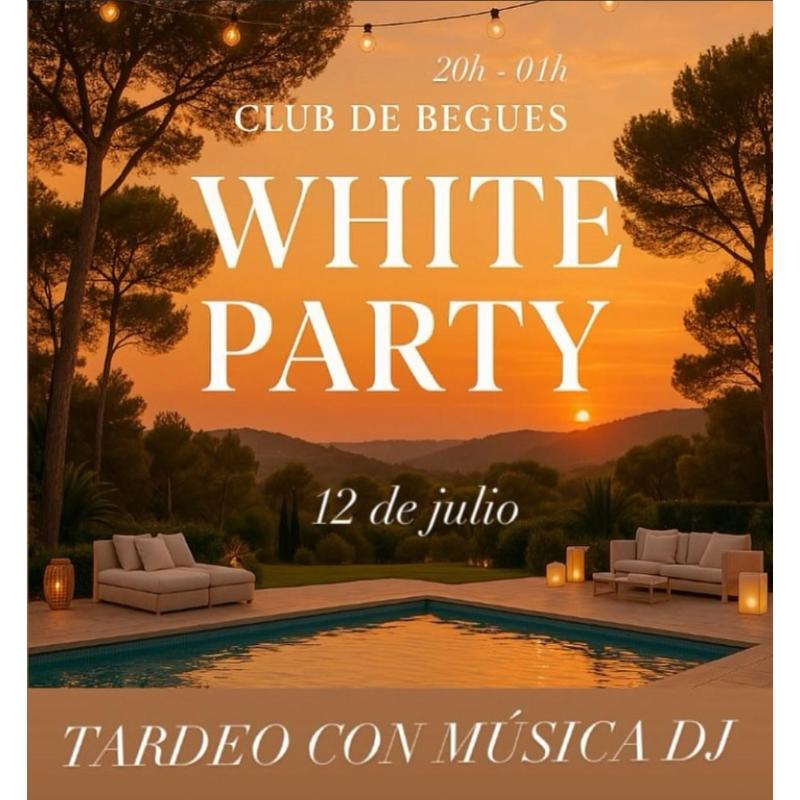WHITE PARTY DISSABTE 12 DE JULIOL!